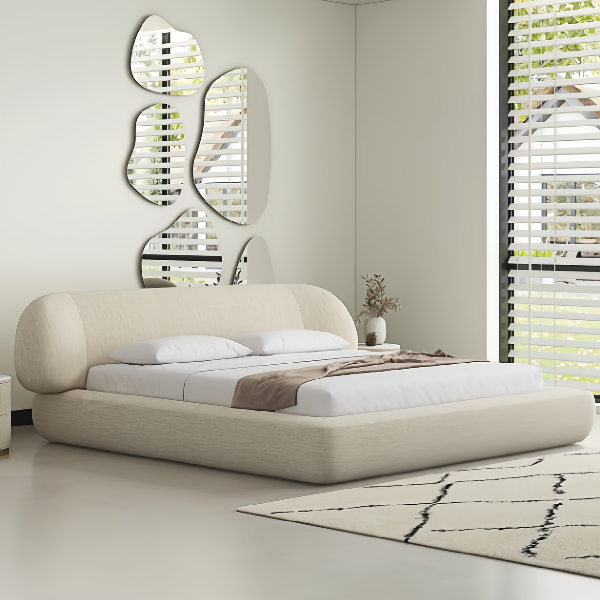 Cozy Fleece Upholstered Premium Bed