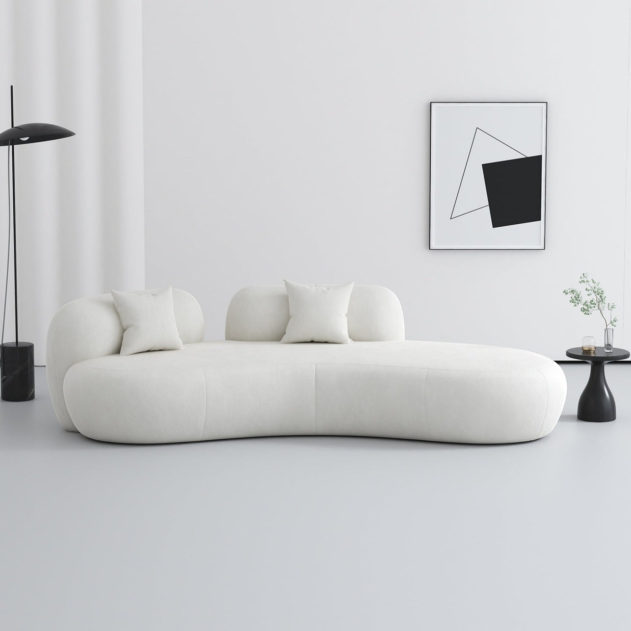 Cloud Straight Sofa Set Off-White 1-4 Seats for Living Room