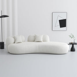 Cloud Straight Sofa Set Off-White 1-4 Seats for Living Room