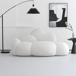 Cloud Straight Sofa Set Off-White Enhanced 1-3 Seats for Living Room