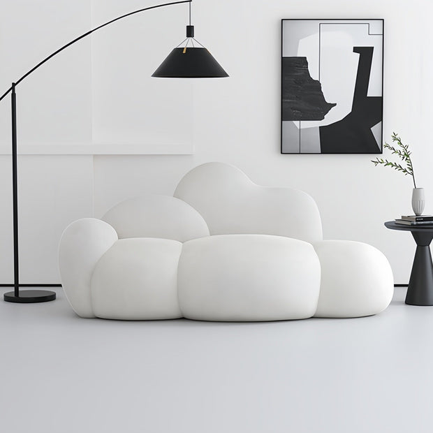 Cloud Straight Sofa Set Off-White Enhanced 1-3 Seats for Living Room
