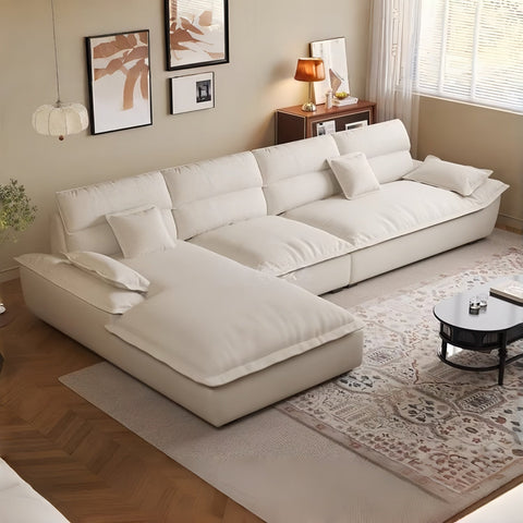 Cloud Multi L-Shape Sofa Set Off-White 1-3 Seats for Living Room