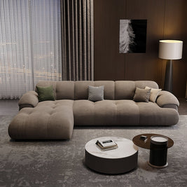 Cloud 3.0m L-Shape Sofa Set Beige for Living Room