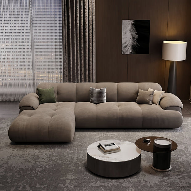 Cloud 3.0m L-Shape Sofa Set Beige for Living Room