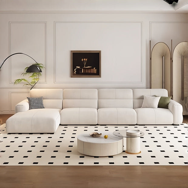 Cloud Flexible L-Shape Sofa Set Beige Left Right Corner for Living Room