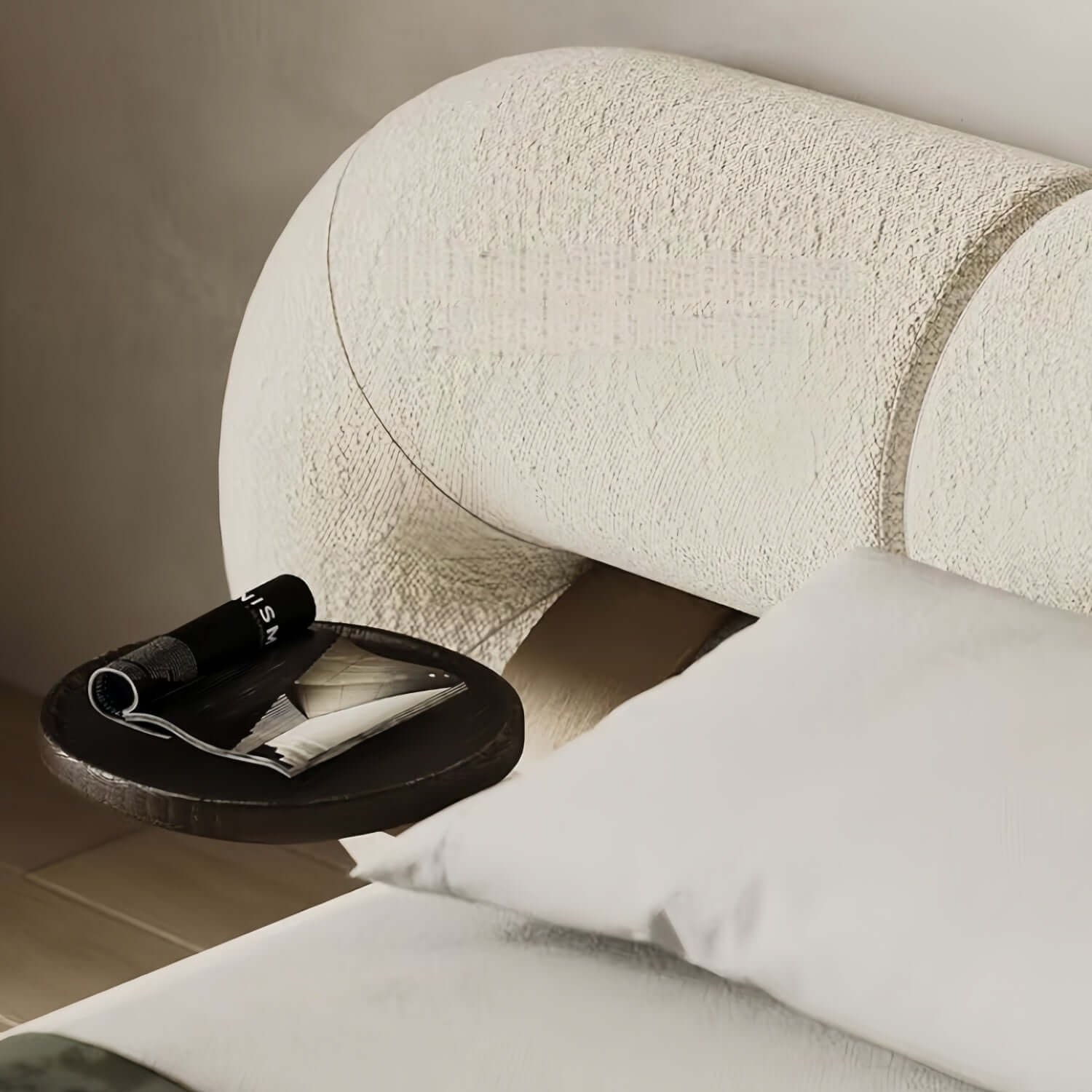 Geneva Modern Fleece Upholstered Bed