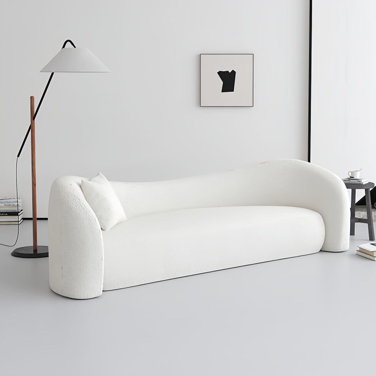 Cloud Straight Sofa Set Off-White Standard 1-3 Seats for Living Room