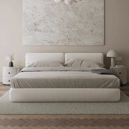 Florence Modern Linen Upholstered Bed