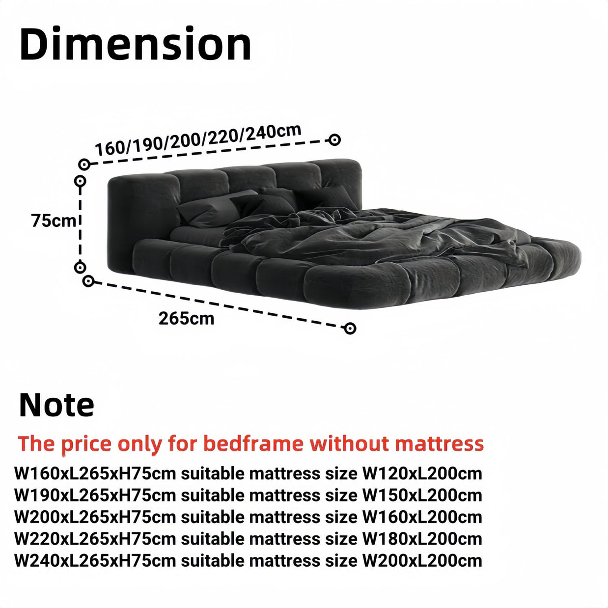 Prism Haven Fleece Upholstered Multi-Color Bed