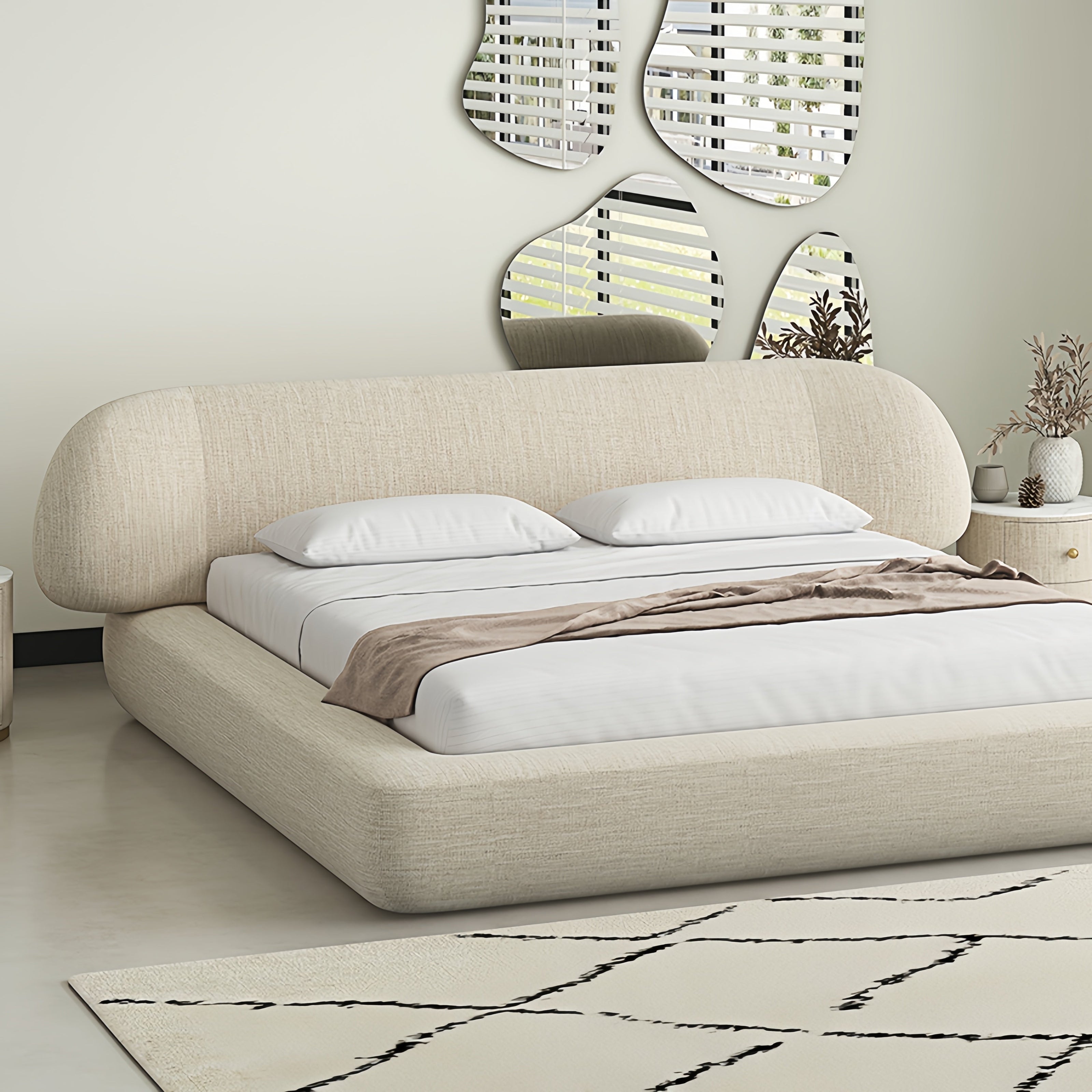 Cozy Fleece Upholstered Premium Bed