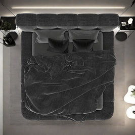 Prism Haven Fleece Upholstered Multi-Color Bed