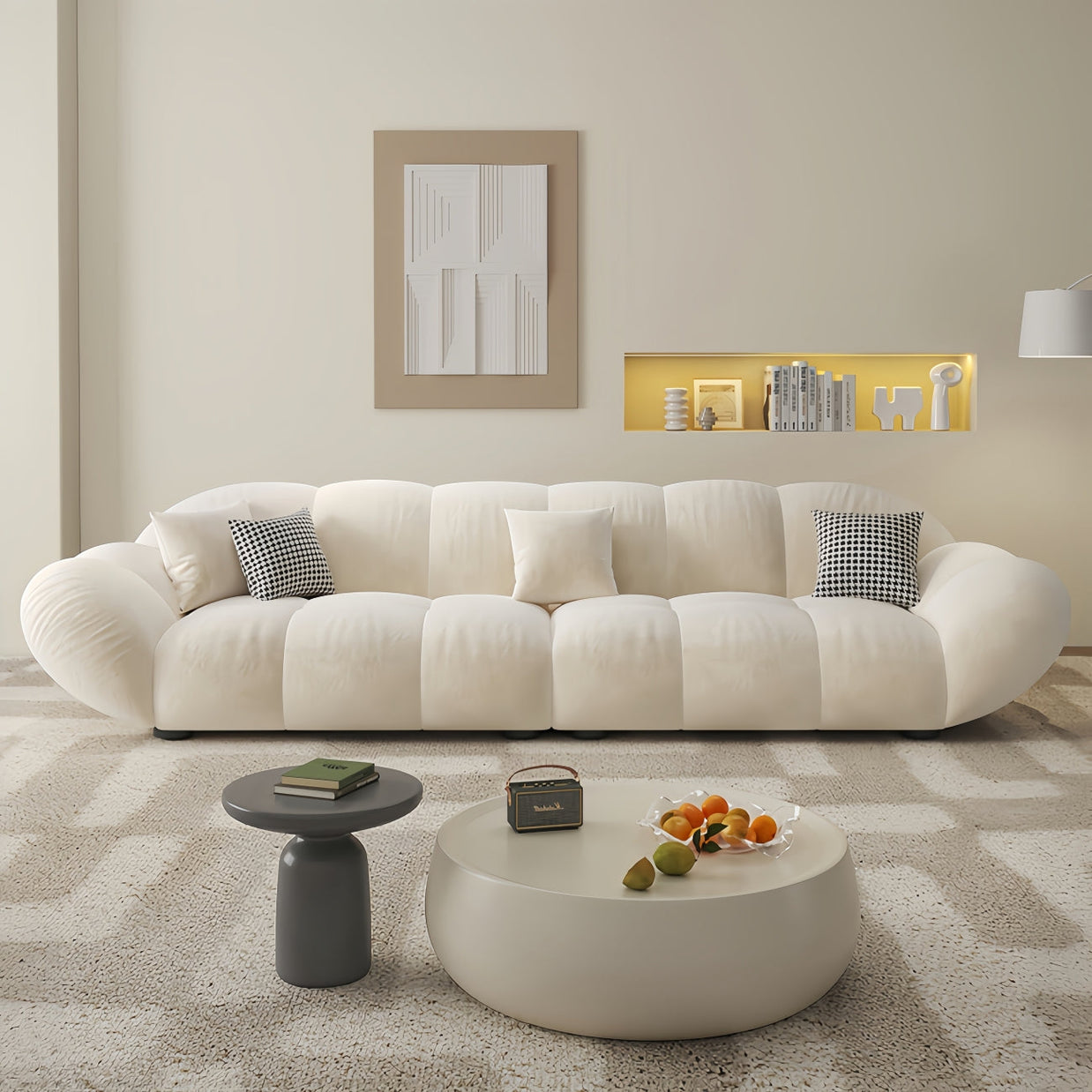Petal Wave Sofa Customizable 1-4 Seater Curved
