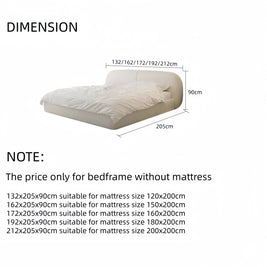 Alpine Haven Lamb Wool Upholstered Bed