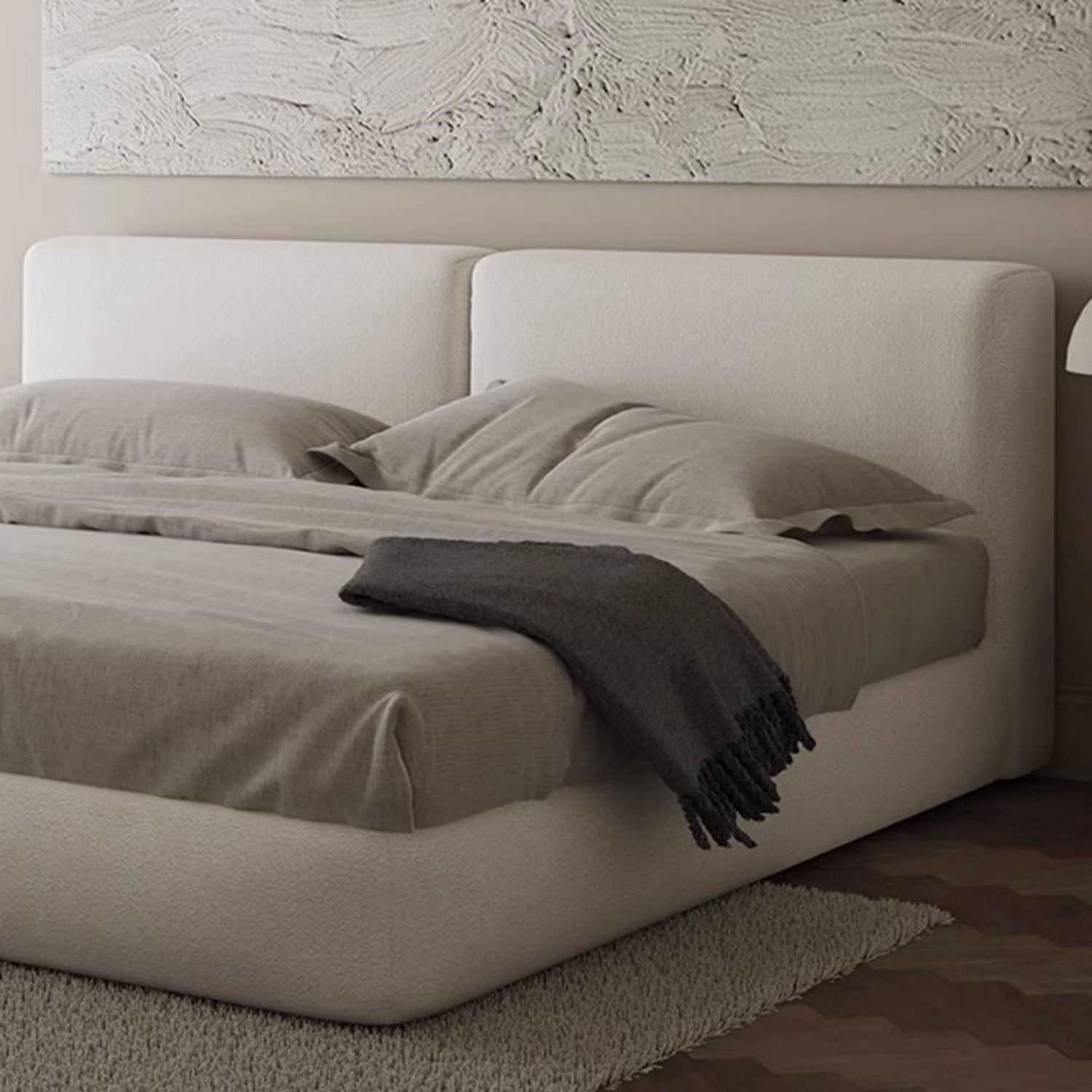 Florence Modern Linen Upholstered Bed