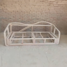 Fleece Straight Sofa Beige 2-4 Seats for Living Room