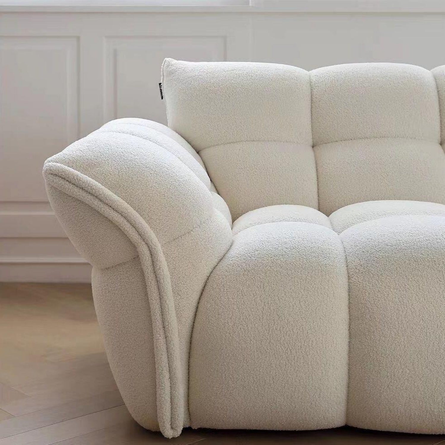 Cloud Straight Sofa Set Off-White Plus 1-4 Seats for Living Room