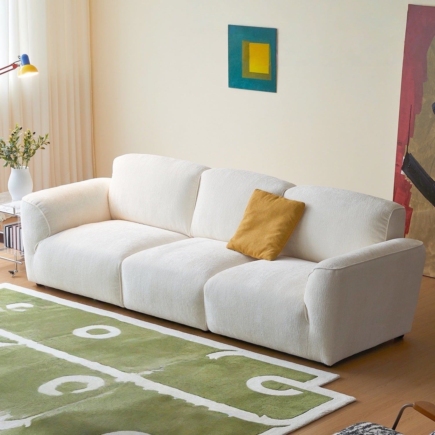 Cloud Standard Sofa Set Off-White 1-3 Seats for Living Room