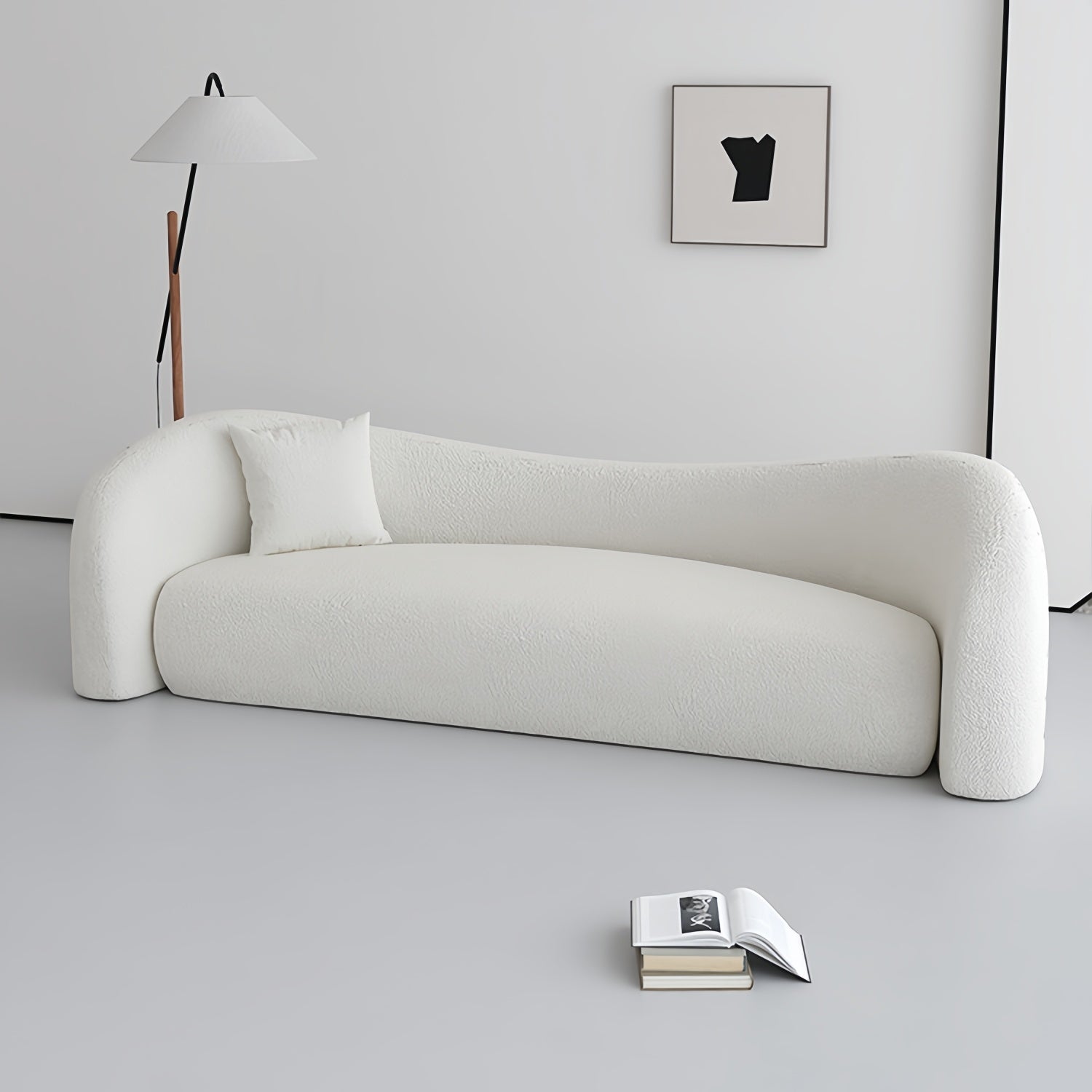 Cloud Straight Sofa Set Off-White Standard 1-3 Seats for Living Room
