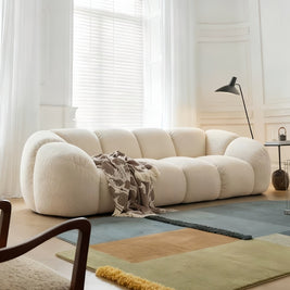 Cloud Straight Sofa Set Off-White 2-4 Seats for Living Room