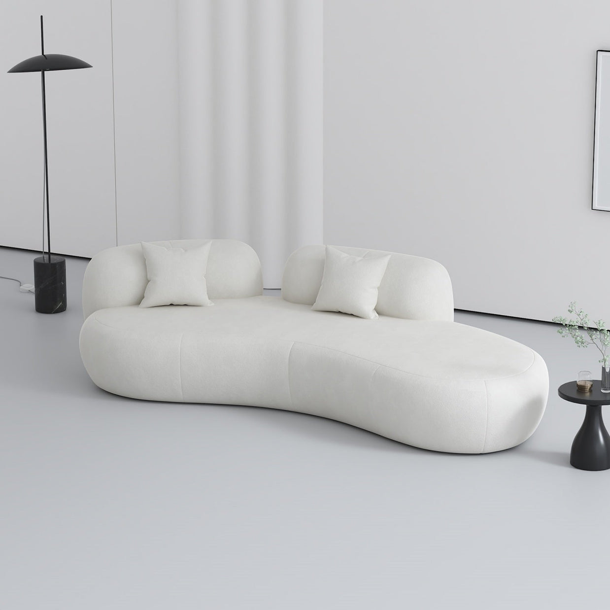 Cloud Straight Sofa Set Off-White 1-4 Seats for Living Room