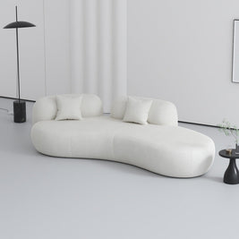 Cloud Straight Sofa Set Off-White 1-4 Seats for Living Room