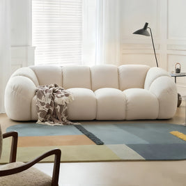 Cloud Straight Sofa Set Off-White 2-4 Seats for Living Room