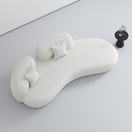 Cloud Straight Sofa Set Off-White 1-4 Seats for Living Room