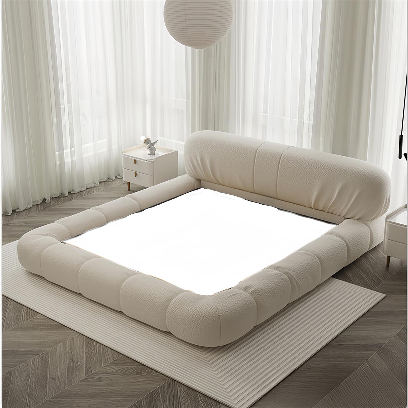 Milan Serenity Minimalist Fleece Storage Bed