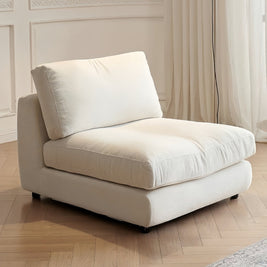 Linen L Shape Sofa Natural Breathable Eco Modular