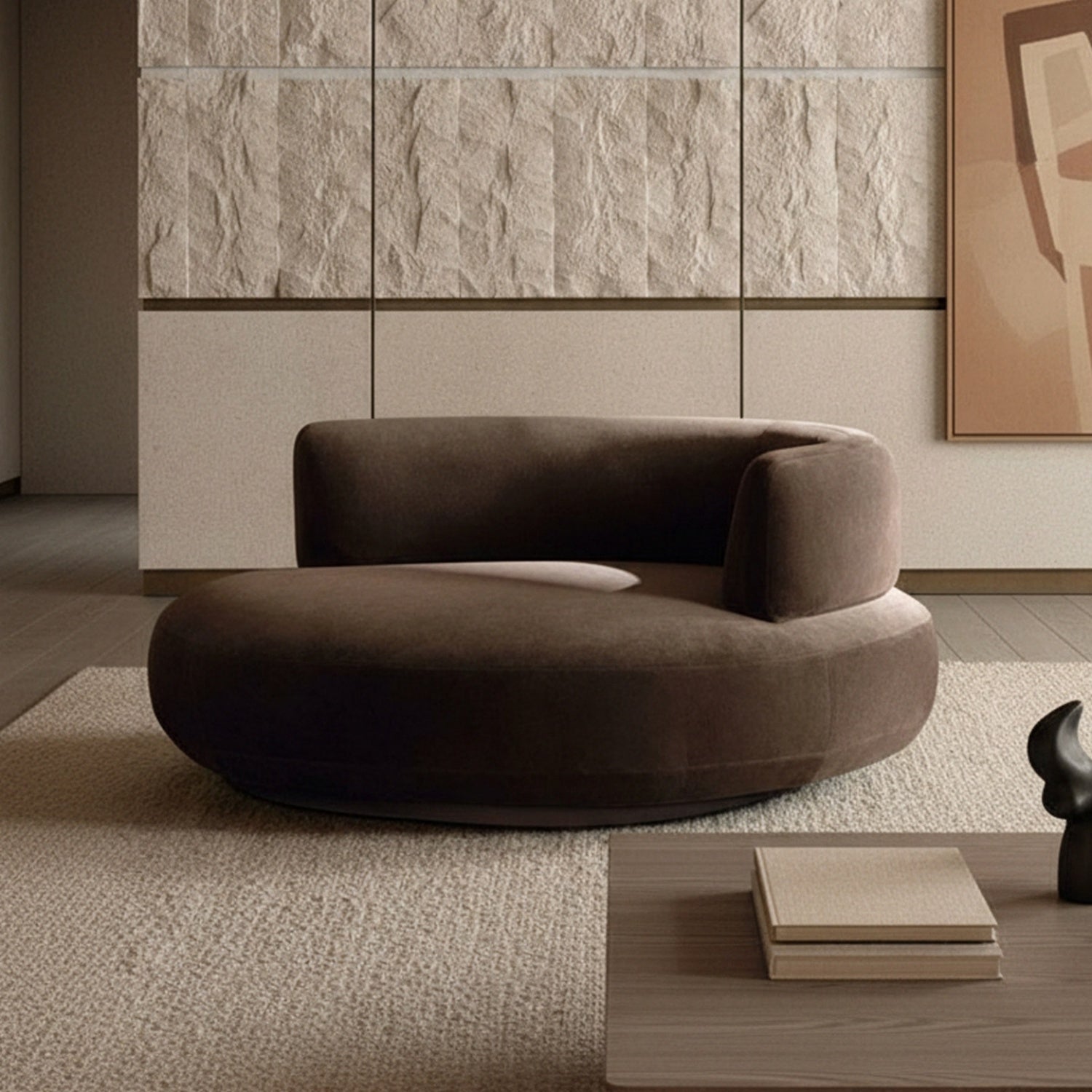 Arc Sofa Set Beige 2-5 Seater L-Shape Corner Sofa