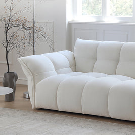 Cloud Straight Sofa Set Off-White Plus 1-4 Seats for Living Room