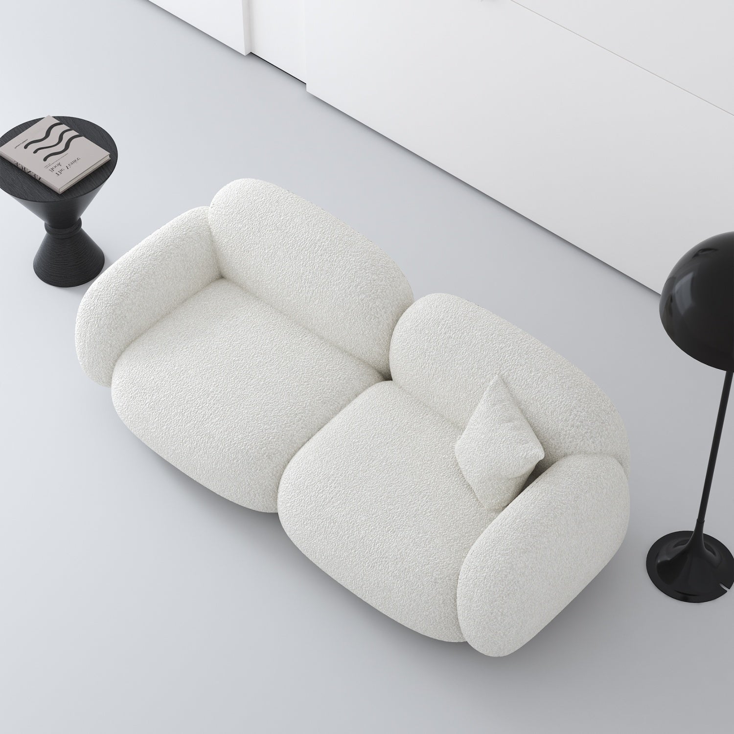 Cloud Straight Value Sofa Set Off-White 1-3 Seats for Living Room