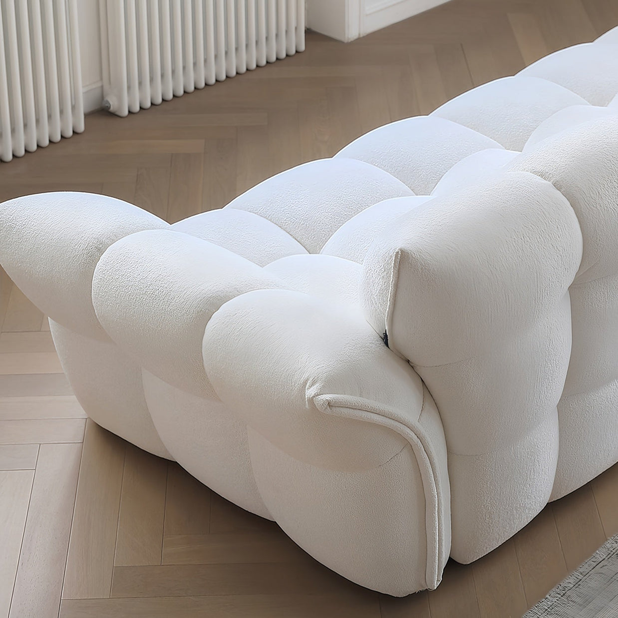 Cloud Straight Sofa Set Off-White Plus 1-4 Seats for Living Room