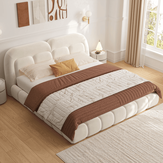 Zurich Nest Fleece Upholstered Premium Bed