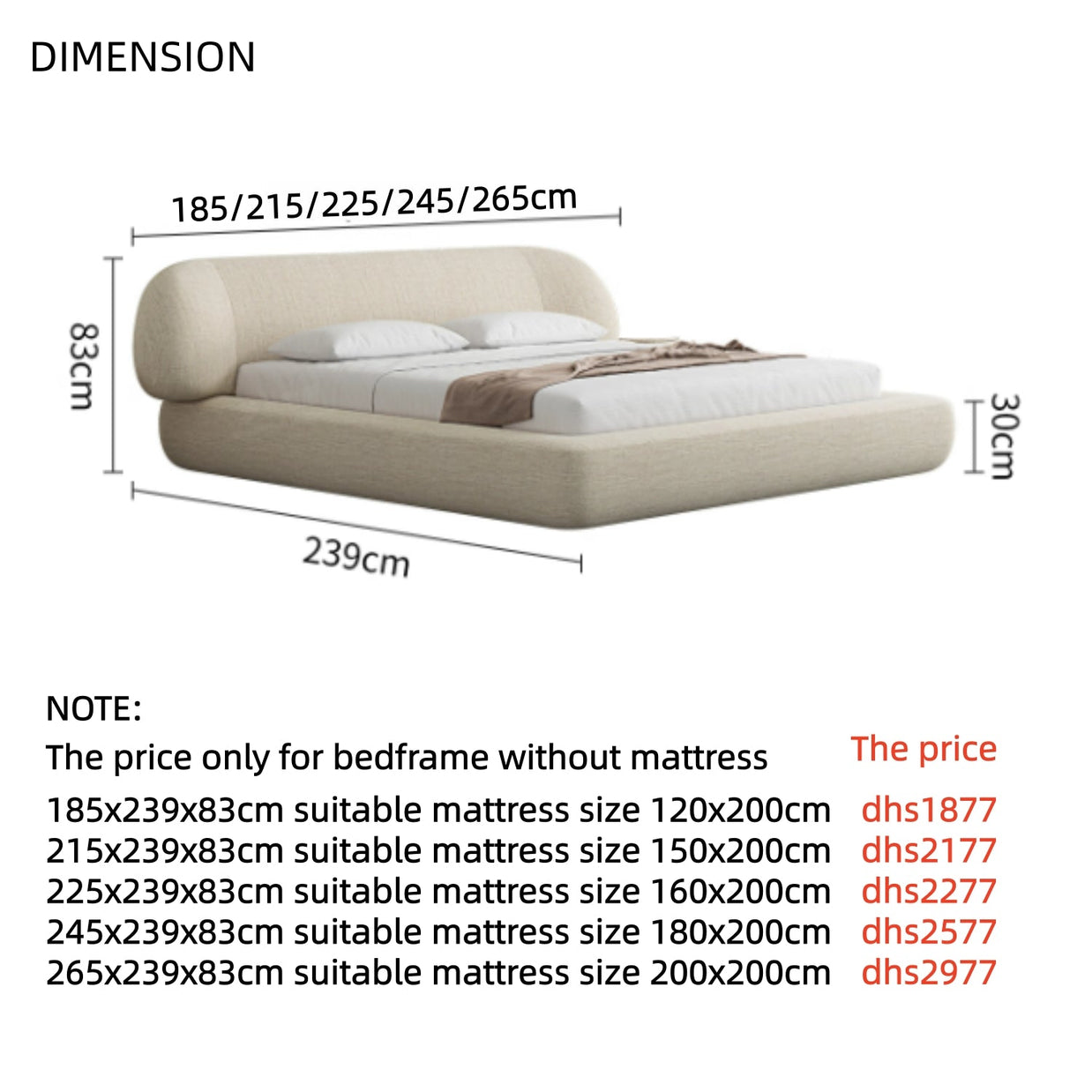 Cozy Fleece Upholstered Premium Bed