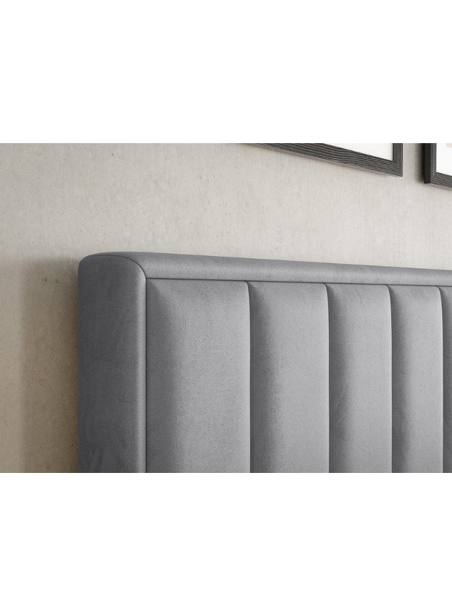 Soothe Snooze Upholstered Grey Color Bed