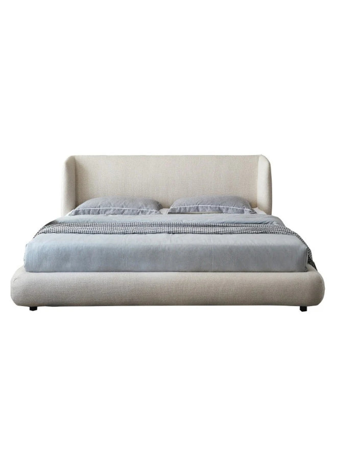 Nova Nap Upholstered Premium Off White Color Bed