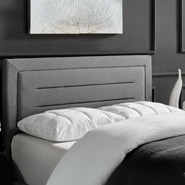 Cozy Retreat Upholstered Grey Color Bed