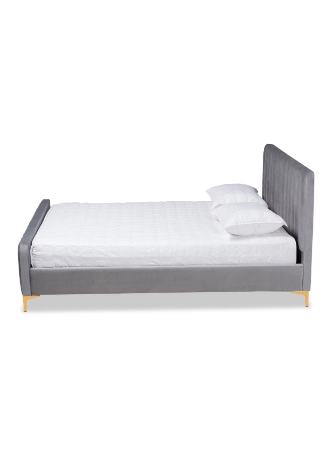 Belisse Upholstered Grey Color Bed