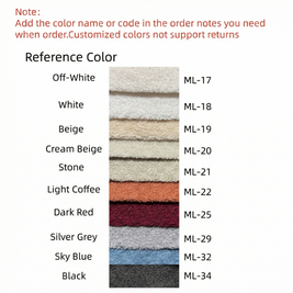 Fleece Three-Seater Sofa 236cm Off-White Beige for Living Room