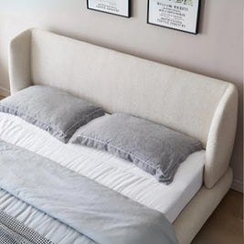 Nova Nap Upholstered Premium Off White Color Bed
