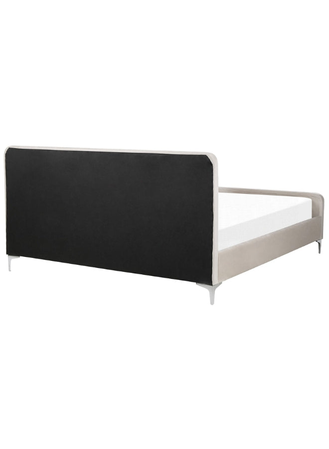 Sleep Haven Upholstered Dark Beige Color Bed