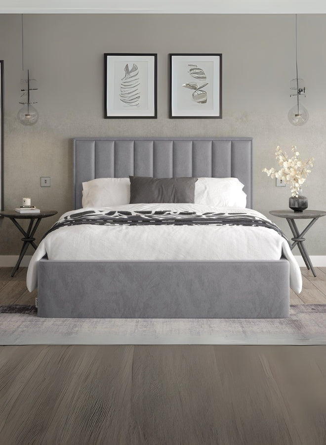 Soothe Snooze Upholstered Grey Color Bed