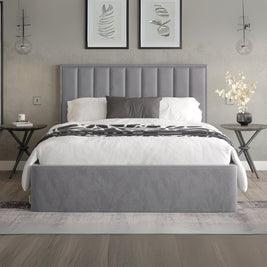 Soothe Snooze Upholstered Grey Color Bed