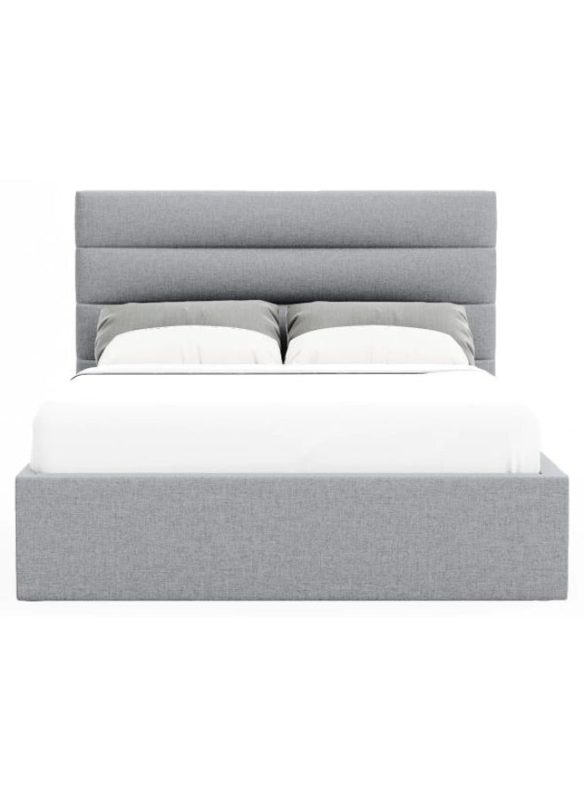 Lush Lounge Upholstered Grey Color Bed