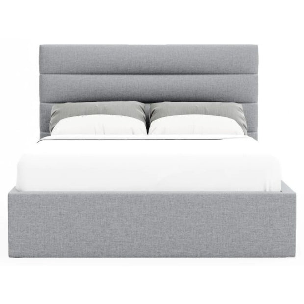Lush Lounge Upholstered Grey Color Bed