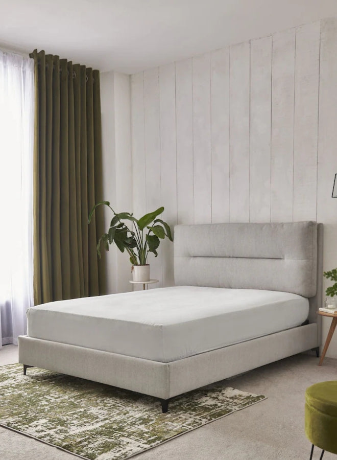 Tokyo Serenity Upholstered Premium Dark Beige Color Bed