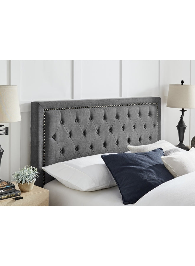 Dreamy Retreat Tufted Upholstered Grey Color Bed