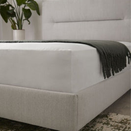 Tokyo Serenity Upholstered Premium Dark Beige Color Bed