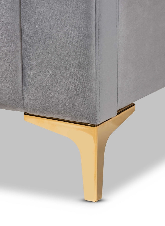 Belisse Upholstered Grey Color Bed